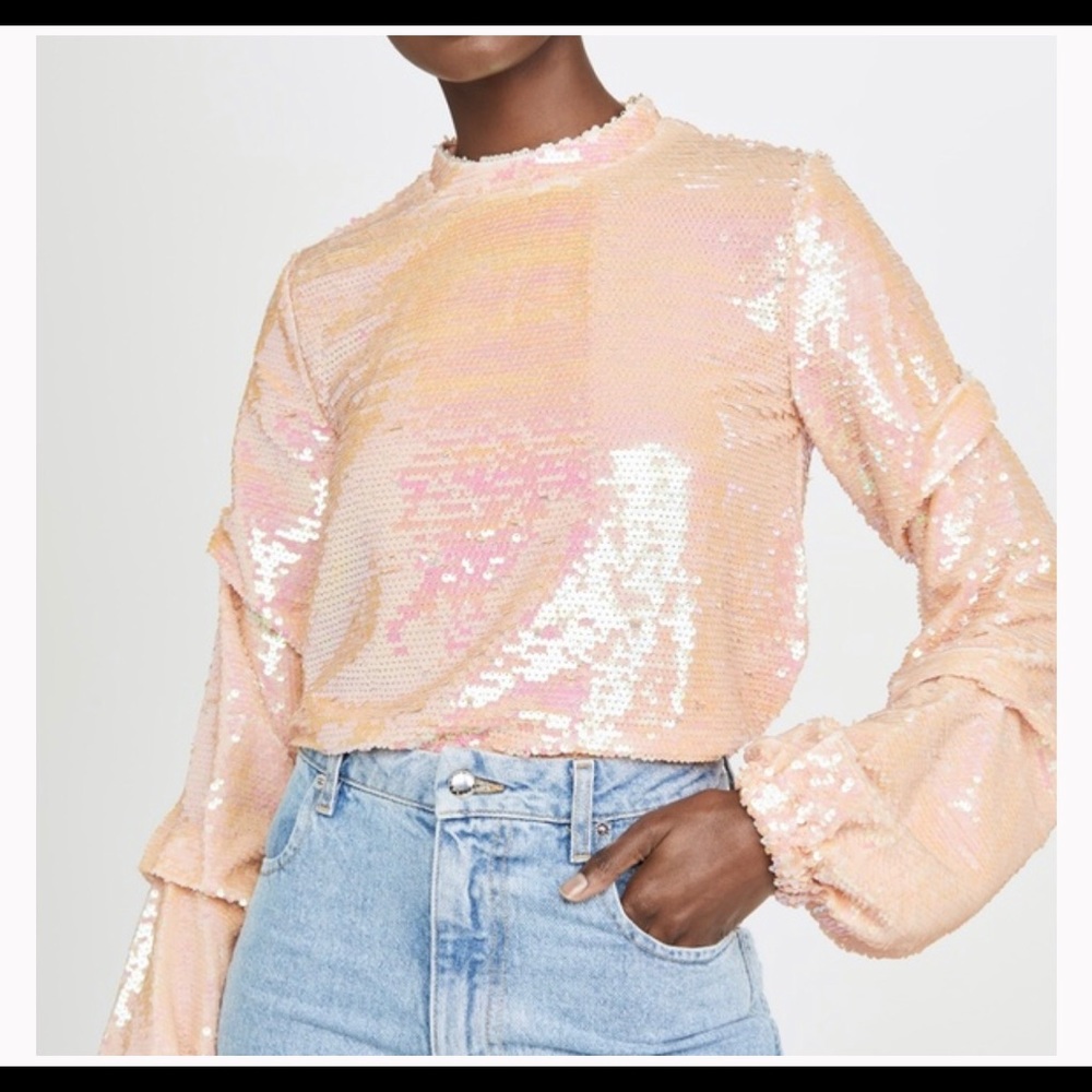 Endless Rose sequin tucked top